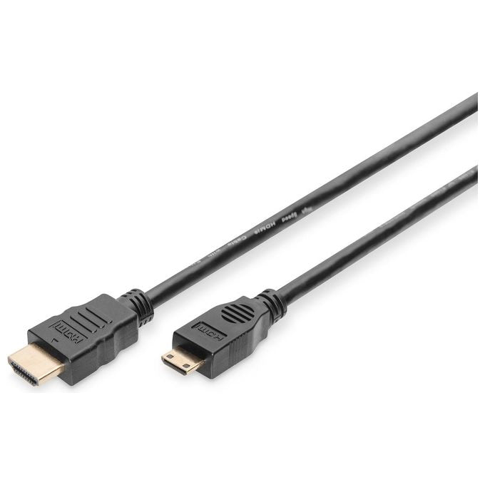 Digitus AK-330106-020-S Cavo HDMI 2mt HDMI Type C Mini Nero