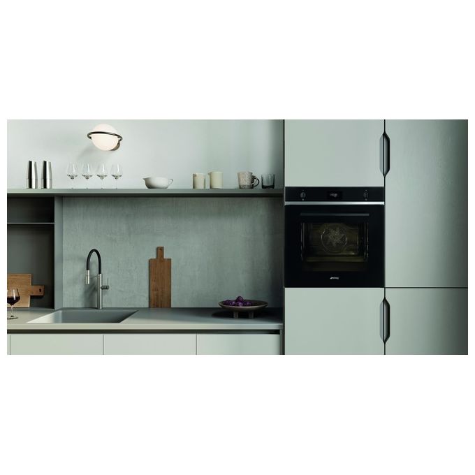 Smeg SFP6401TB Forno Termoventilato Pirolitico Classe A 70 Litri Estetica Selezione Nero