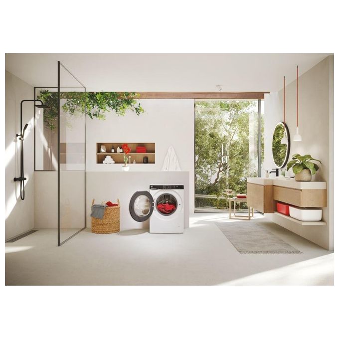 Hoover H-WASH 700 H7W 610MBC-S - Lavatrice a carica frontale 10 kg, 1600 rpm, Classe A, Motore Inverter, Programma Auto Care, (85x60x57 cm), Bianco