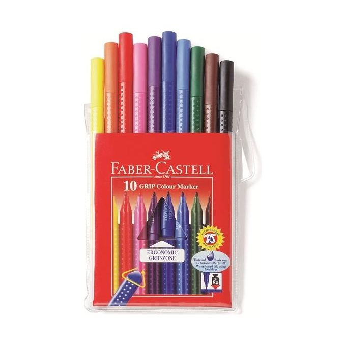 Faber Castell Cf10 Pennarelli Grip Colour Marker