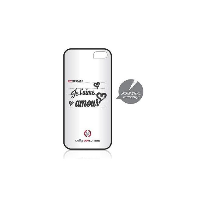 Cover MESSAGE BLACK iPhone SE-5S