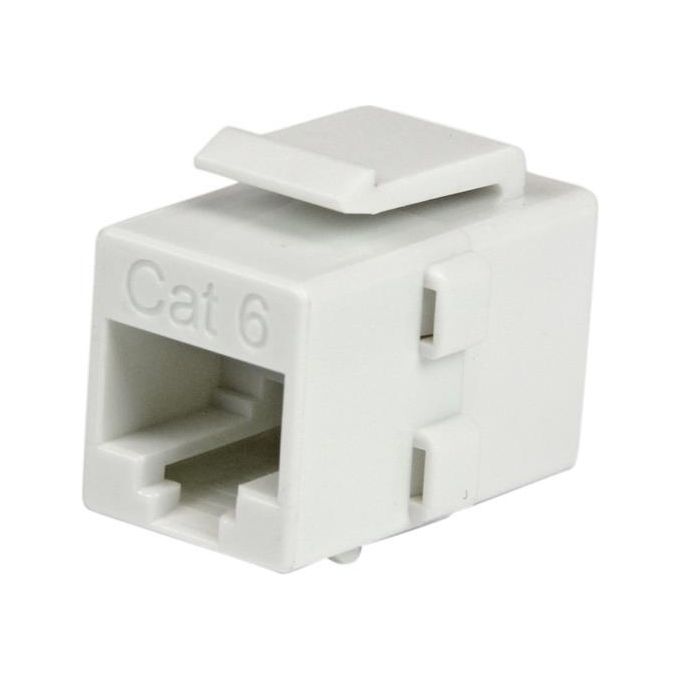 StarTech Accoppiatore di rete jack Keystone RJ45 Cat 6 bianco F-F