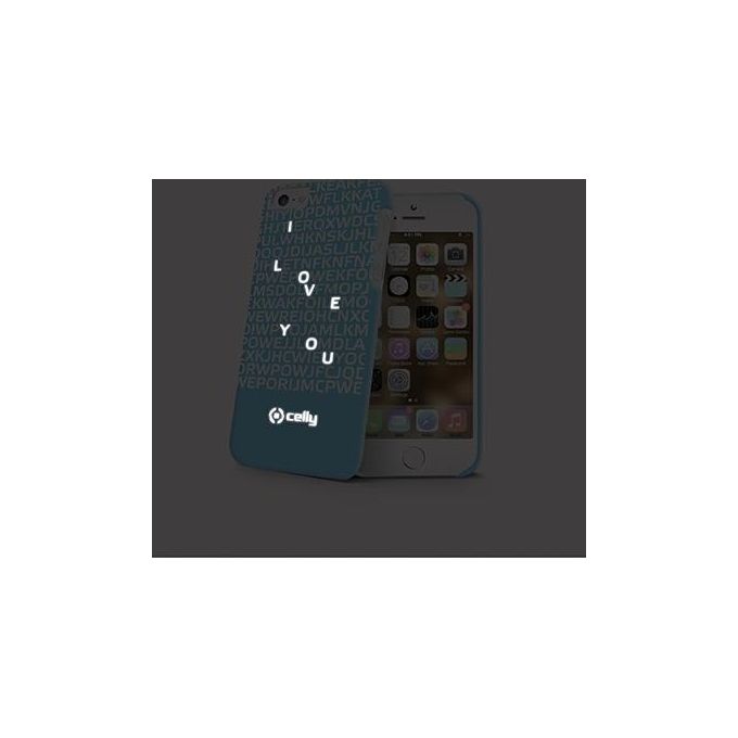 Cover MESSAGE BLUE iPhone SE-5S-