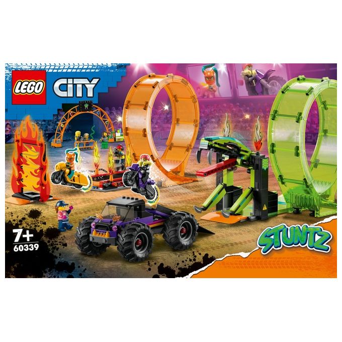 LEGO 60339 Arena delle acrobazie Set da costruzione 598 pezzi 7 minifigure colore Multicolore