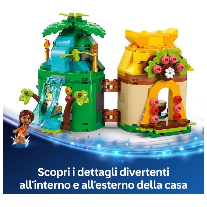 LEGO Set Disney Moana Divertimento sull'Isola di Vaiana 43260 Blocchi Creativi per Bambini e Appassionati di Costruzioni