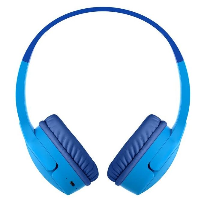 Belkin SoundForm Mini Cuffie Wireless per Bambini con Microfono Blu