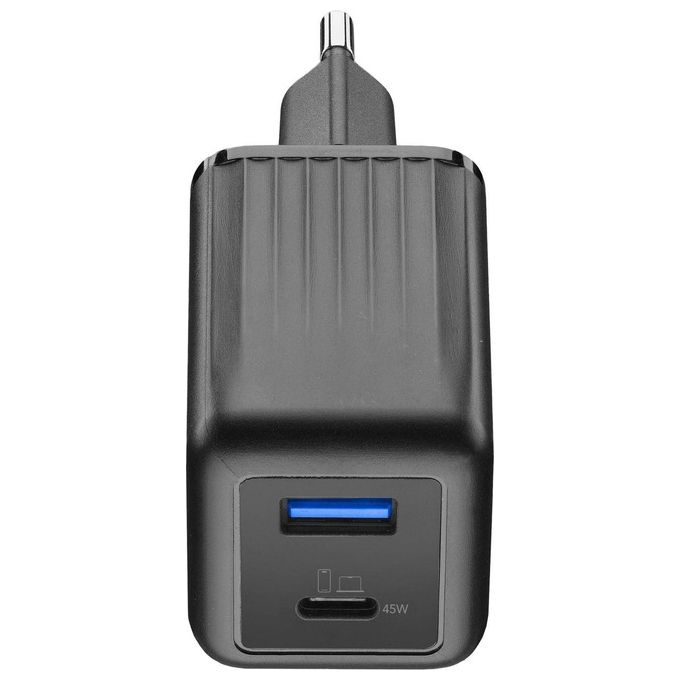 Cellular Line Multipower Micro 45W Caricabatterie da rete veloce ultracompatto 2 porte