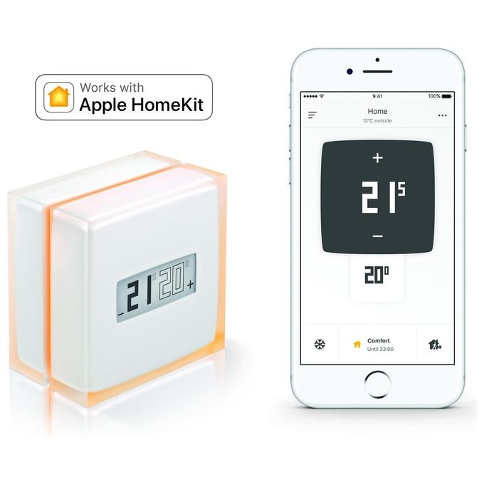 Netatmo Termostato Intelligente Kit Base per Controllo Riscaldamento Autonomo Wi-Fi e App