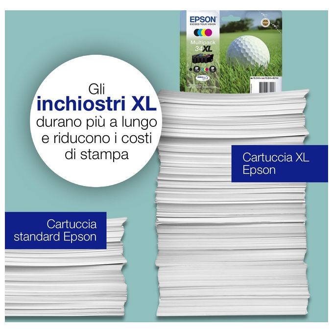 Epson Multipack 34 pallina da Golf 4 Colori per Wf-3720dwf