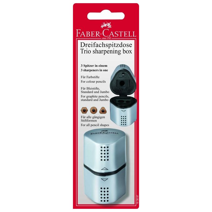 Faber Castell Temperamatite Tripla Grip2001 Argento