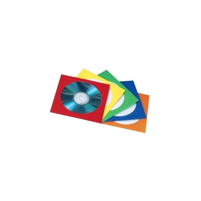 Hama Custodia CD-DVD a Tasca 1 Dischi Multicolore 100 Pezzi