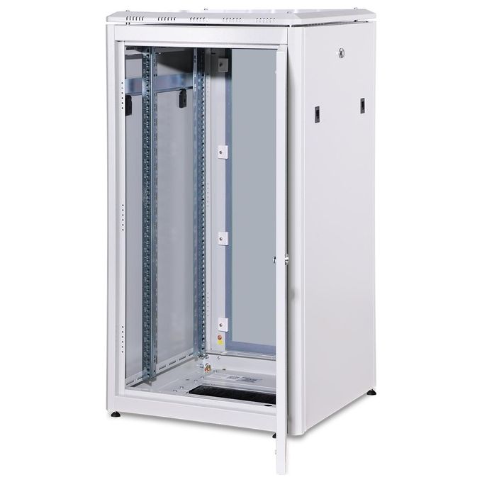 Digitus armadio 22 unita'  da pavimento linea professionale (a)1200 x (l)600 x (p)600 mm. colore grigio chiaro