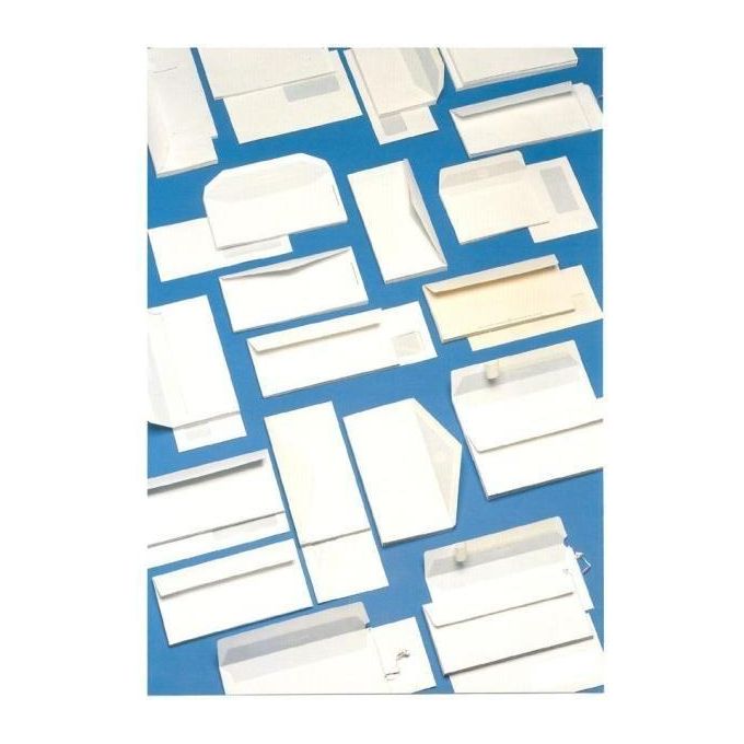 Blasetti Confezione 500buste Bianc Commerc 11x23 gr80