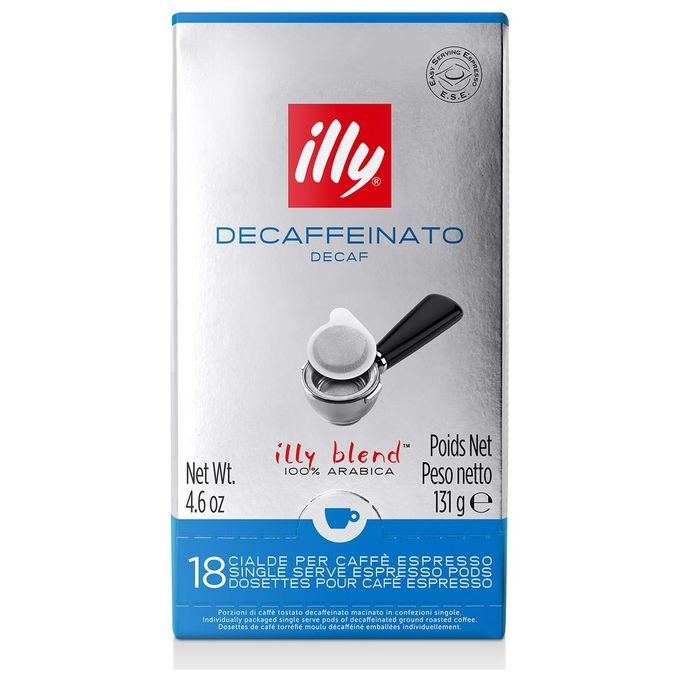 Illy Caffe' in Cialde ESE Monodose Decaffeinato 1 Confezione da 18 Cialde