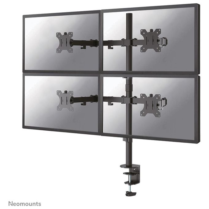 Neomounts by Newstar FPMA-D550D4BLACK Supporto da Scrivania Full Motion per Schermi 13-32'' Nero
