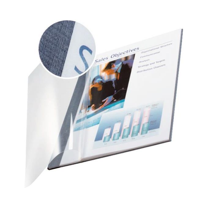 Leitz Confezione 10 Copertine Flessibili Dorso 10,5mm A4 Blu