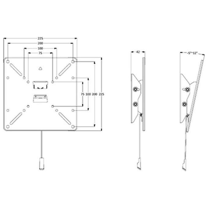 Itb MB1039 Stand per Tv-Monitor 30''-40'' 200x200 Nero