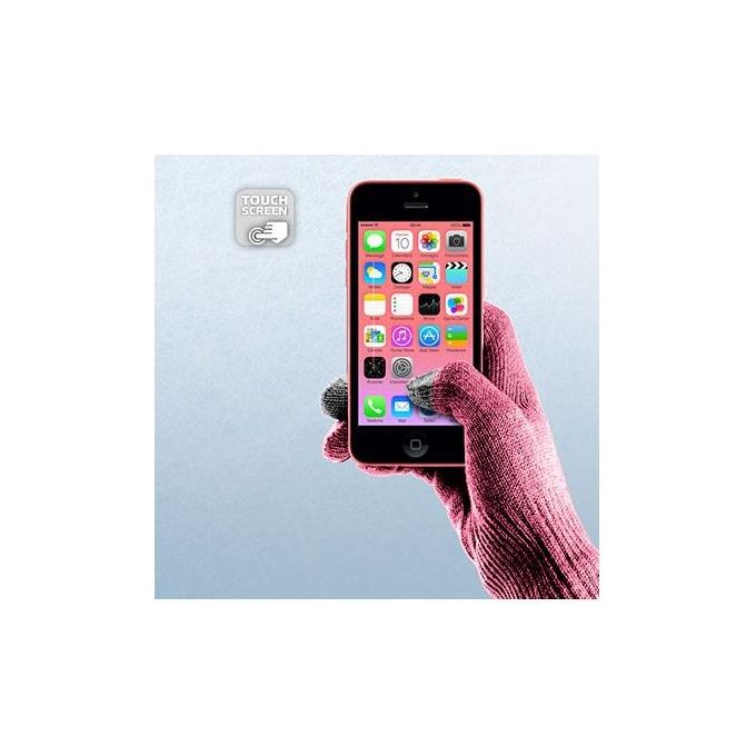 Celly Guanti per Touchscreen Taglia S-M, Rosa