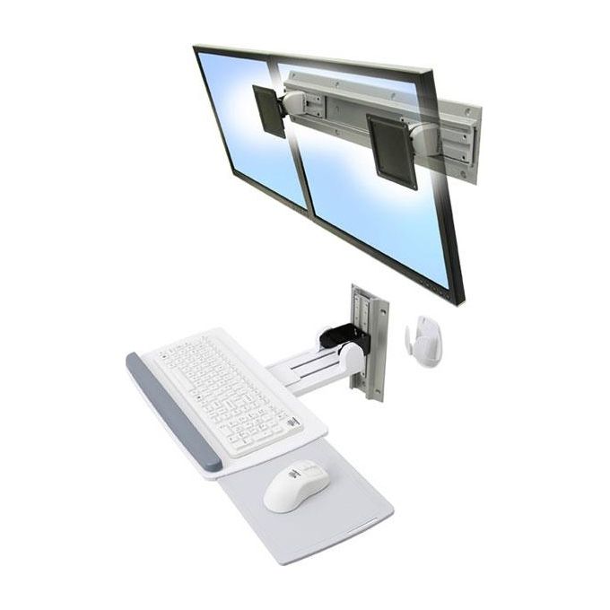 Ergotron Neo-Flex Keyboard Wall Mount Kit di Montaggio per Tastiera-Mouse Bianco