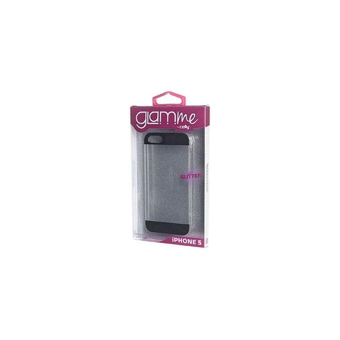 Celly Glamme Cover Glitter Black Ip5