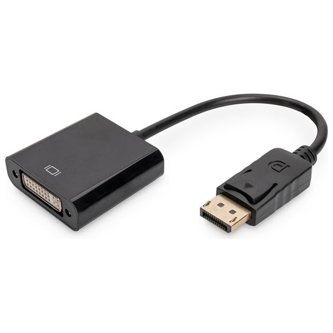 Assmann AK-340409-001-S Cavo di Interfaccia e Adattatore DisplayPort DVI-I Nero