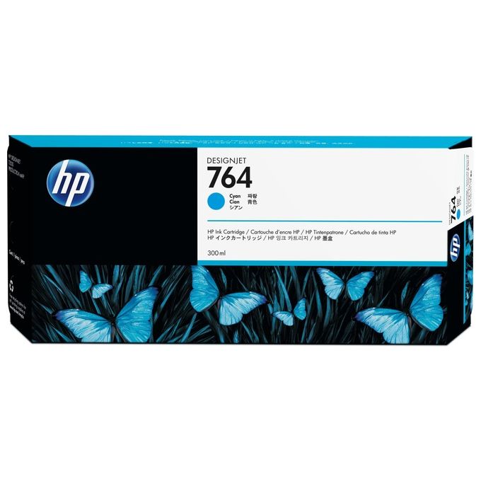 HP 764 Cyan originale cartuccia d'inchiostro per DesignJet T3500, T3500 Production eMFP