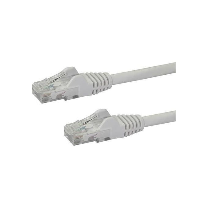 StarTech.com 2m Cat6 White Snagless Gigabit Ethernet Rj45 cavo maschio maschio