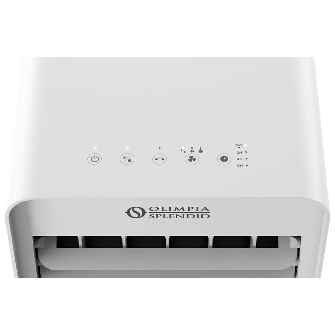 Olimpia Splendid Peler 10 Wi-Fi - Ventilatore a torre, altezza 77 cm, 3 velocita', raffrescatore evaporativo con serbatoio da 10 L, Wi-Fi, timer 2-4-8 h, 60 W, 55 dB, Bianco