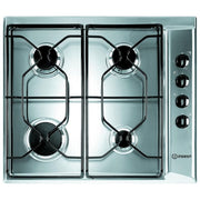 Indesit PAA 642 IX-I WE1 Piano Cottura Acciaio Inossidabile da Incasso 58cm a Gas 4 Fornelli