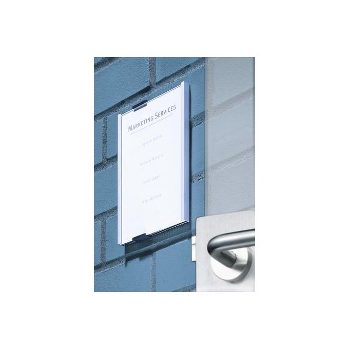 Durable Info Sign Targa Per Porte E Pareti Dorso In Alluminio Kit Di Montaggio Incluso 149 X 210 5 Mm