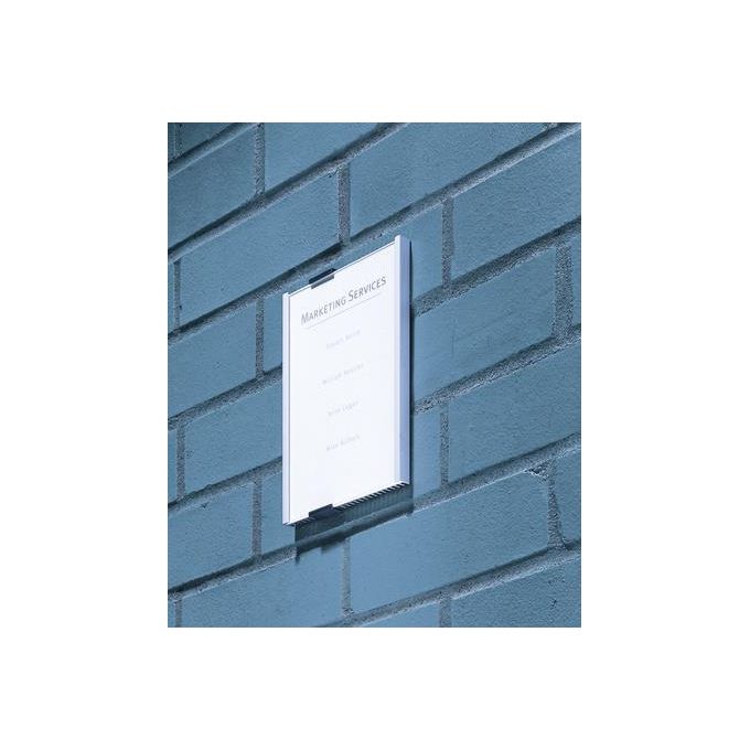 Durable Info Sign Targa Per Porte E Pareti Dorso In Alluminio Kit Di Montaggio Incluso 149 X 210 5 Mm