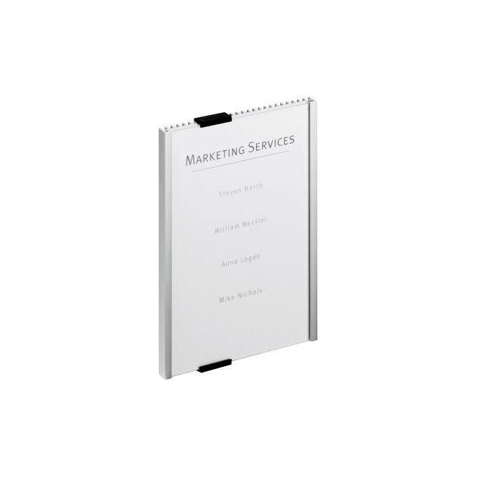 Durable Info Sign Targa Per Porte E Pareti Dorso In Alluminio Kit Di Montaggio Incluso 149 X 210 5 Mm