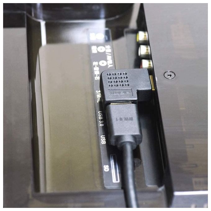 Techly Adattatore Hdmi Maschio-Femmina Angolato 90 Gradi