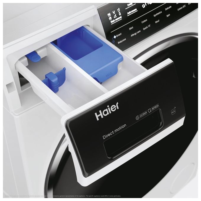 Haier HW120-B14979EU1 I-Pro Serie 7 Plus Lavatrice Frontale 12 Kg 1400 rpm Classe A Wi-Fi Inverter 70 dB (85x60x60 cm) colore Bianco