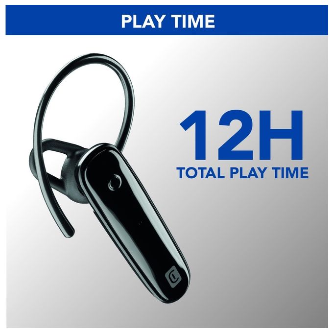 Cellular Line Score Auricolare Bluetooth Mono Split Ergonomico con Archetto Removibile Nero