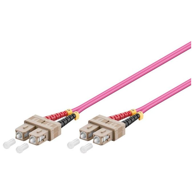 Wp Europe Patch Cavo a Fibre Ottiche 3mt OM4 SC Viola