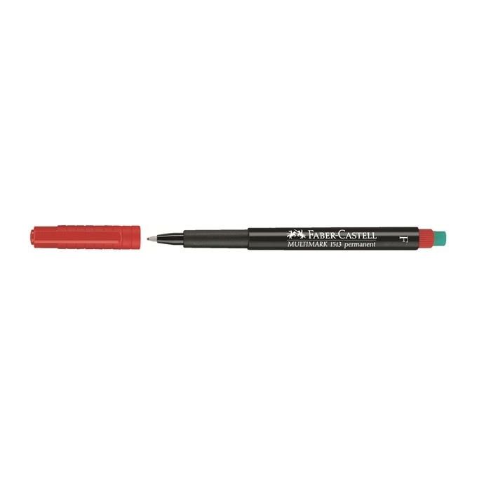 Faber Castell Cf10 Marcatore Multimark Permanente Rosso Tratto 0 6 Mm