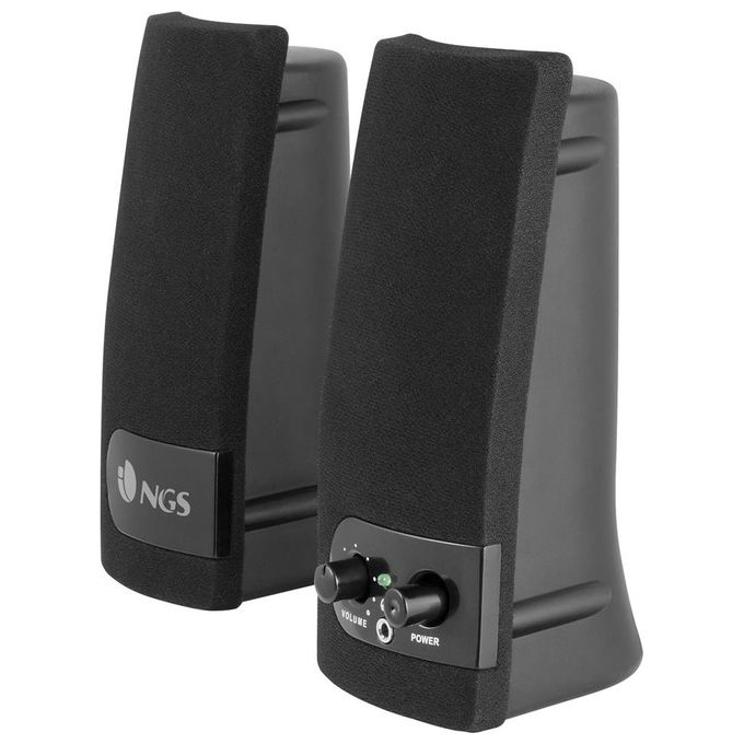 Ngs Casse Sb150 Multimediali 2.0 2 Speakers 4w Rms 200w Pmpo Grigio-nero