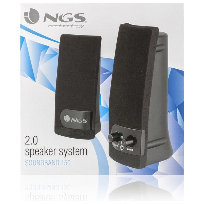 Ngs Casse Sb150 Multimediali 2.0 2 Speakers 4w Rms 200w Pmpo Grigio-nero
