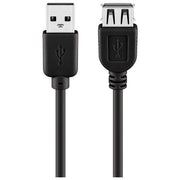 Link cavo prolunga usb 2.0 connettori a-a maschio-femmina - mt. 0,30 colore nero