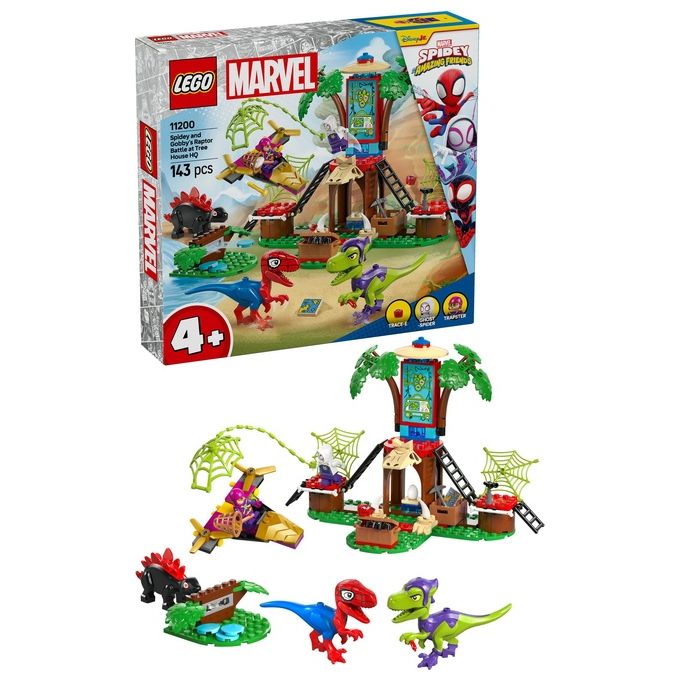 LEGO Set Battaglia con il Raptor al Quartier Generale Sull'albero di Spider-Man