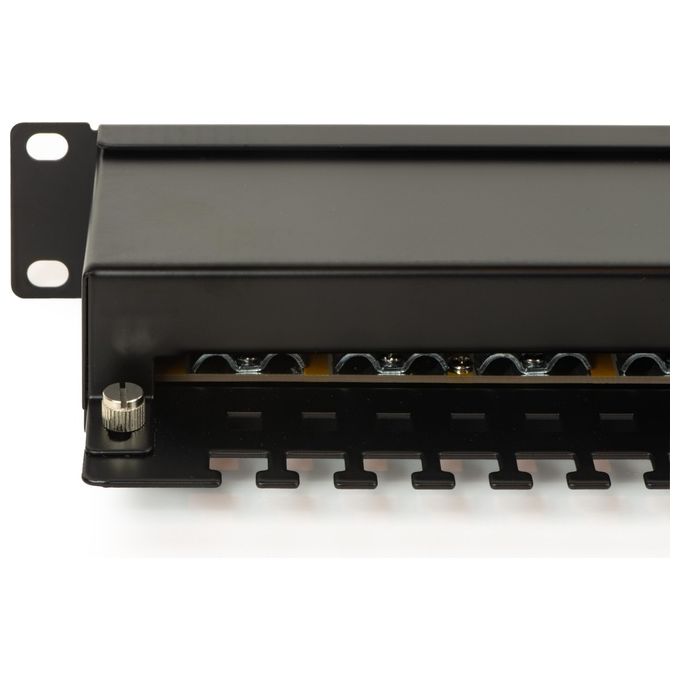 Link Pannello Patch per Reti con 24 Porte Rj45 Cat 6 Schermato 19'' Colore Nero