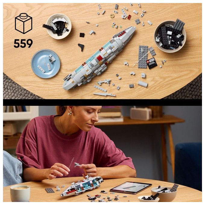 LEGO Star Wars 75405 - Home One Starcruiser, Set da Costruzione con Sala Comando, Hangar e Minifigure, Eta' 10+