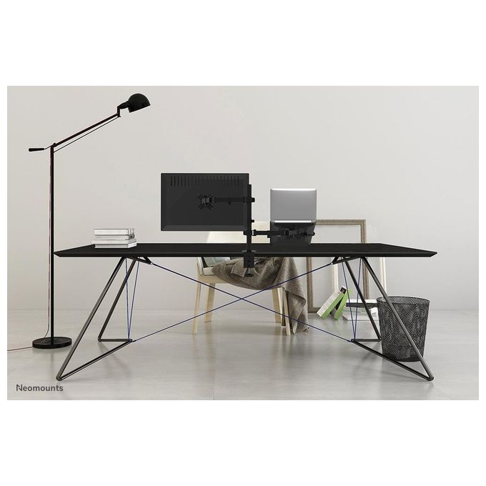 Newstar Supporto da Scrivania per Monitor e Notebook