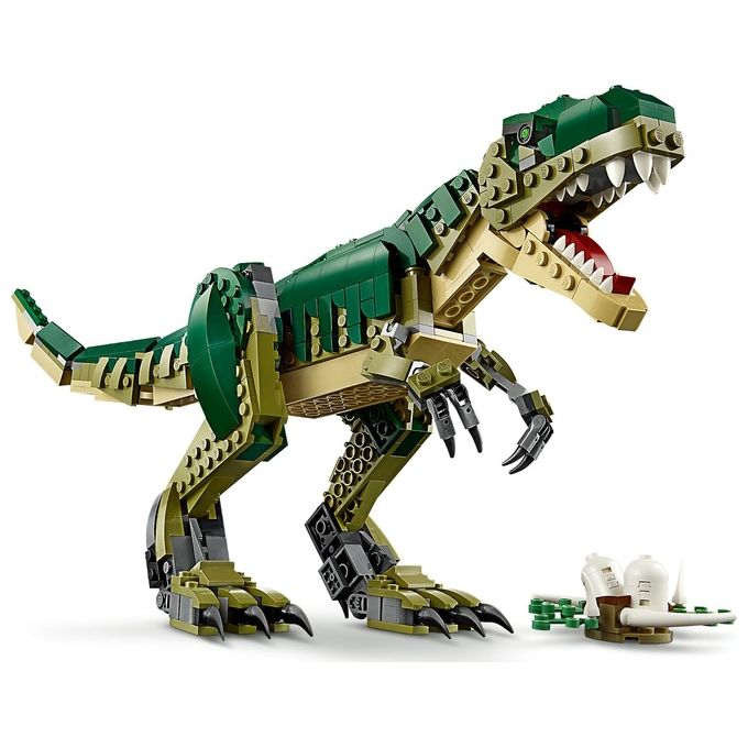 LEGO Creator 3 in 1 T. Rex Dinosauro Giocattolo Trasformabile in 3 Modellini Snodabili come Triceratopo e Pterodattilo Giochi per Bambini e Bambine da 9 Anni Idea Regalo di Compleanno 31151