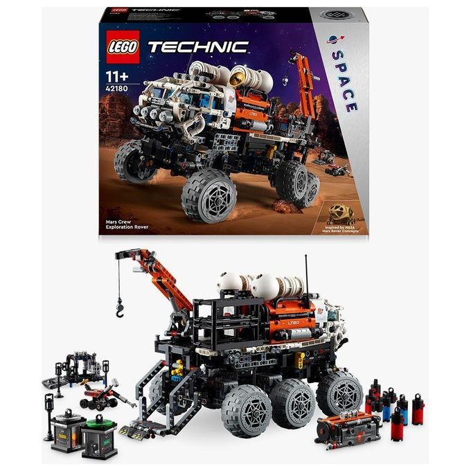LEGO Technic 42180 Rover di Esplorazione Marziano, Giochi Spaziali per Bambini 11+, Veicolo Giocattolo Ispirato alla NASA