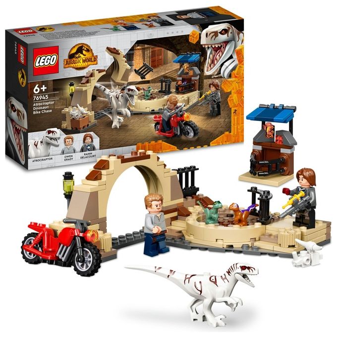 LEGO Jurassic World Atrociraptor: Inseguimento sulla Moto