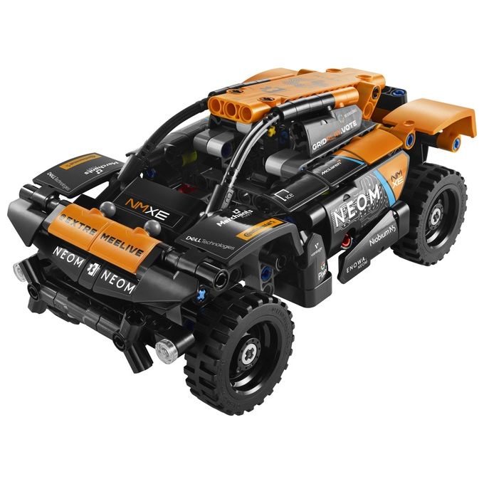 LEGO Technic 42166 NEOM McLaren Extreme E Race Car, Macchina Giocattolo con Funzione Pull-Back, Giochi per Bambini di 7+ Anni