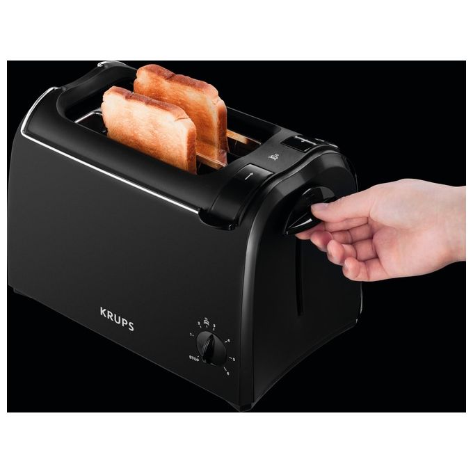 Krups ProAroma Tostapane 2 Fette 700W Nero