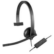 Logitech H570e Cuffie Cablate, Mono con Microfono Cancellazione di Rumore USB
